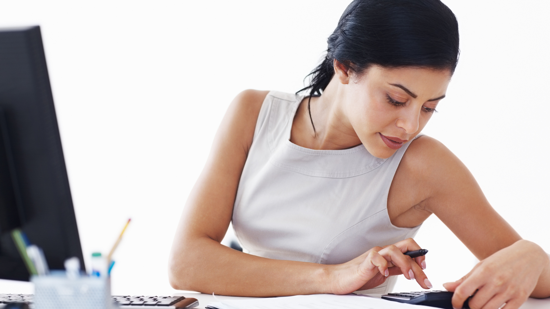 What is Intuit Turbotax? | Woman with a calculator