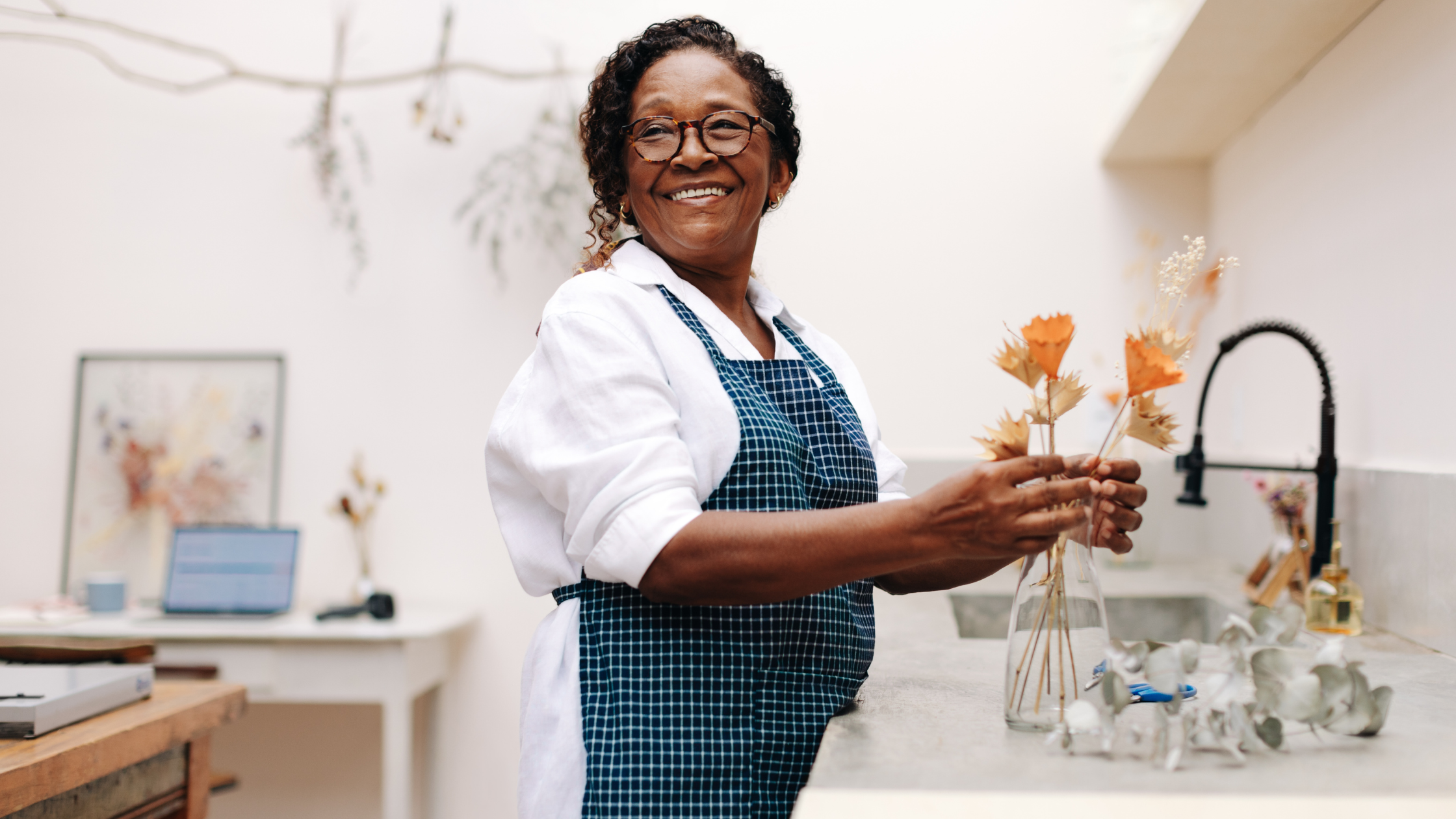 Email marketing for small business owners | Flower shop owner