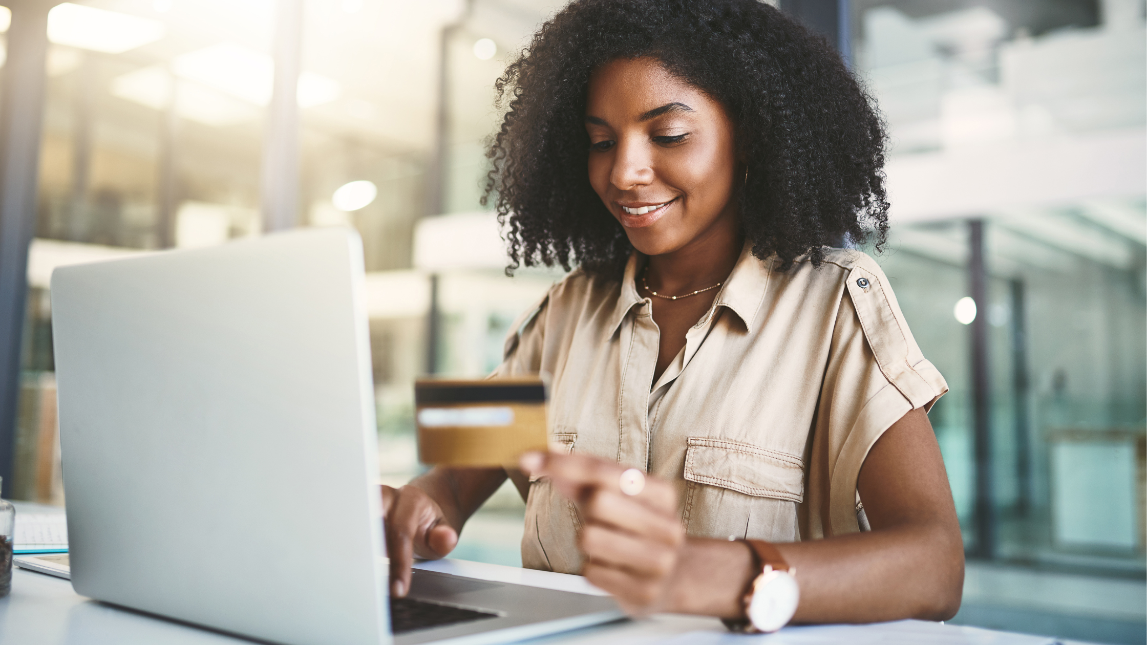 How to Build Business Credit | Woman business owner at laptop