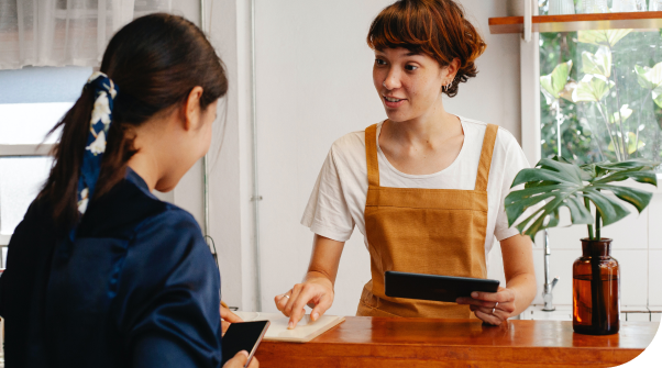 woman working