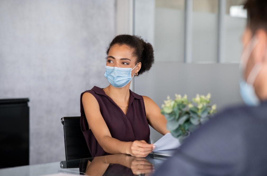 Woman in a business meeting. 